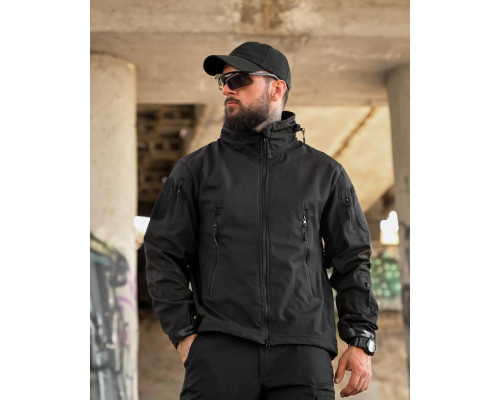 Тактична куртка Softshell ELEMENT black РА4968