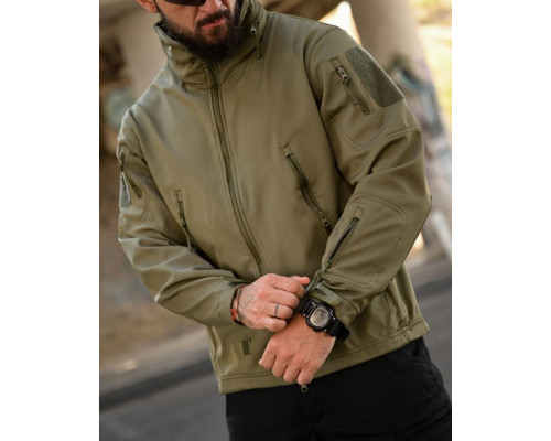 Тактична куртка Softshell ELEMENT олива РА4969