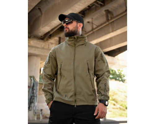 Тактична куртка Softshell ELEMENT олива РА4969
