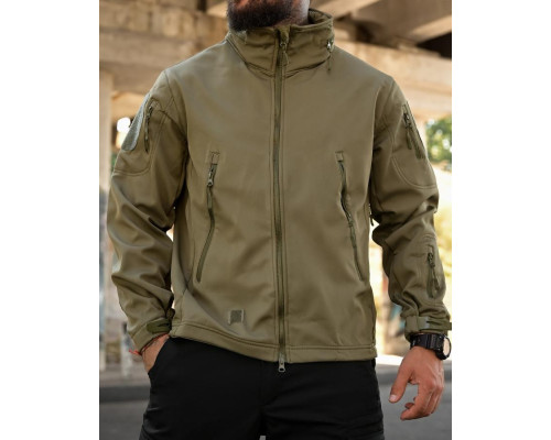 Тактична куртка Softshell ELEMENT олива РА4969