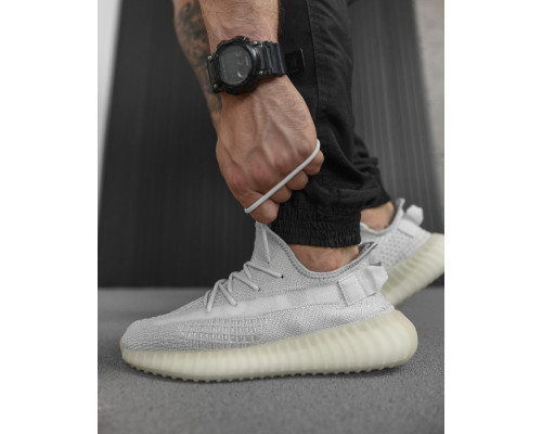 Чоловічі кросівки yzy grey/whiite РА5047