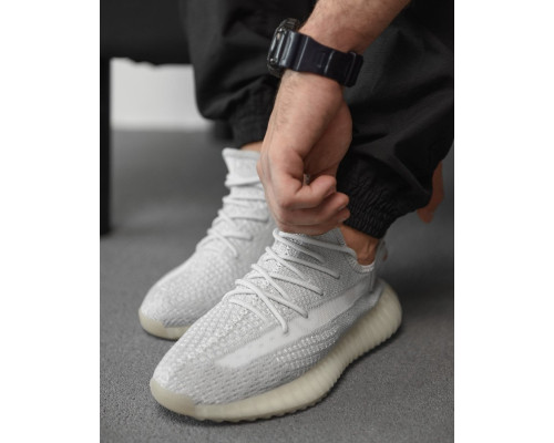 Чоловічі кросівки yzy grey/whiite РА5047