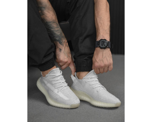 Чоловічі кросівки yzy grey/whiite РА5047
