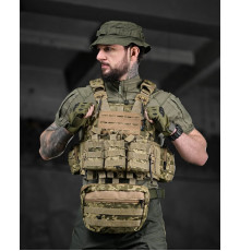Плитоноска 4 точки швидкий скидання RONIN піксель ДЛ6352