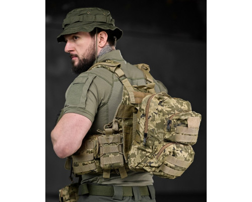 Плитоноска 4 точки швидкий скидання RONIN піксель ДЛ6352