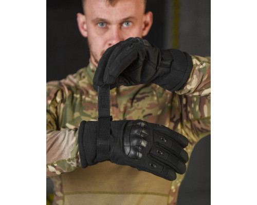 Рукавички тактичні зимові Black ВТ0460