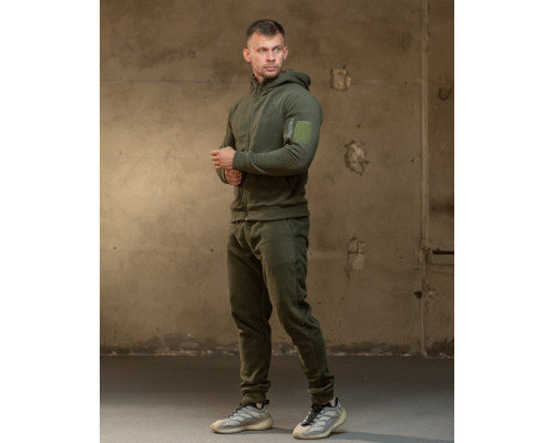 флісовий спортивний руни олива НП4905