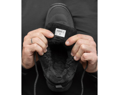 Чоловічі термо кросівки kantri black НП4770
