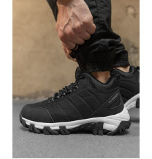 Чоловічі термо кросівки black/white зима НП4783