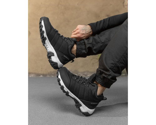 Чоловічі термо кросівки black/white зима НП4783