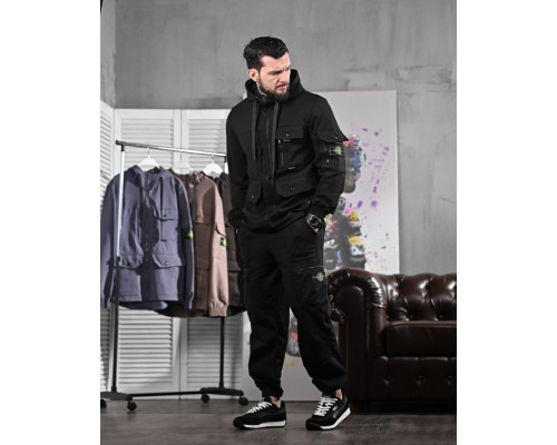 Чоловічий спортивний костюм Stone black ДЛ6300