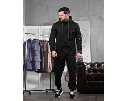 Чоловічий спортивний костюм Stone black ДЛ6300