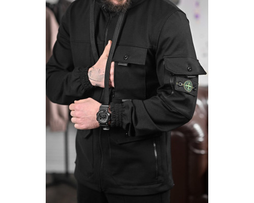 Чоловічий спортивний костюм Stone black ДЛ6300