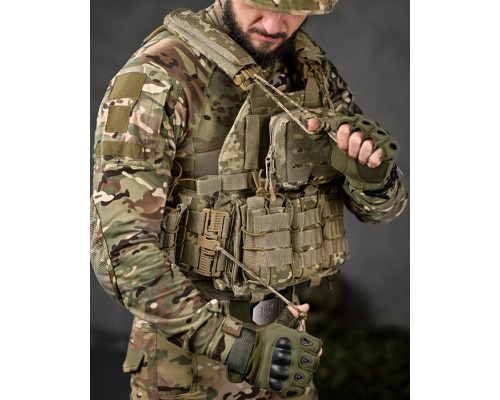 Плитоноска Single Sword 4 точки швидкого скидання піксель ТН6600