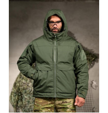 Зимова тактична куртка Yinren з підкладкою Omni-Heat та силіконовим утеплювачем Olive Green ВТ4724