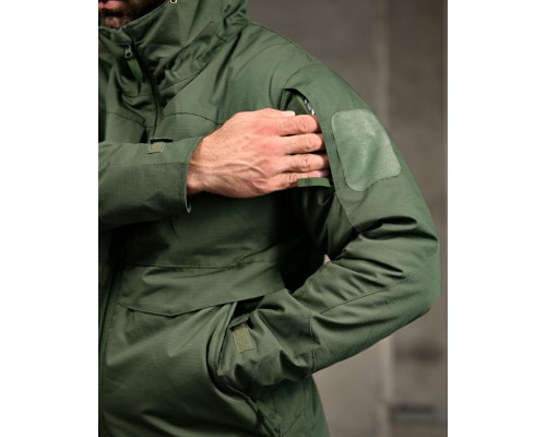 Зимова тактична куртка Yinren з підкладкою Omni-Heat та силіконовим утеплювачем Olive Green ВТ4724