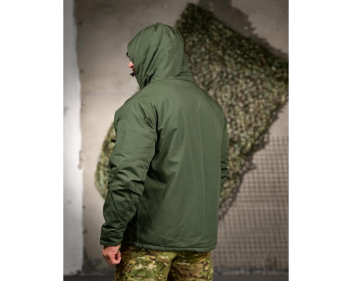 Зимова тактична куртка Yinren з підкладкою Omni-Heat та силіконовим утеплювачем Olive Green ВТ4724