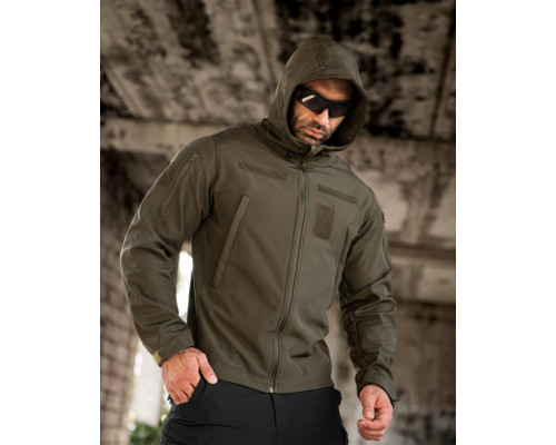 Тактична куртка Softshell MASAD masad олива