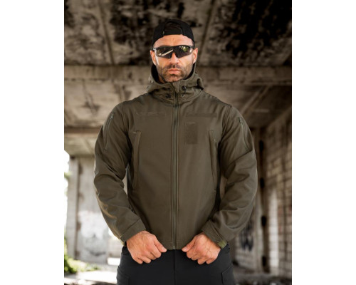 Тактична куртка Softshell MASAD masad олива
