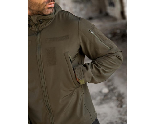 Тактична куртка Softshell MASAD masad олива