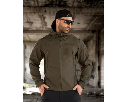 Тактична куртка Softshell MASAD masad олива
