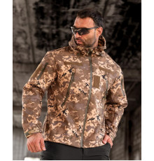 Тактична куртка Softshell MASAD піксель