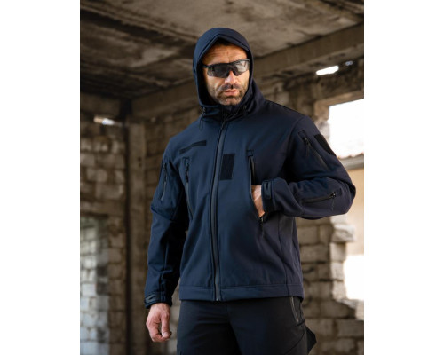 Тактична куртка Softshell MASAD синя