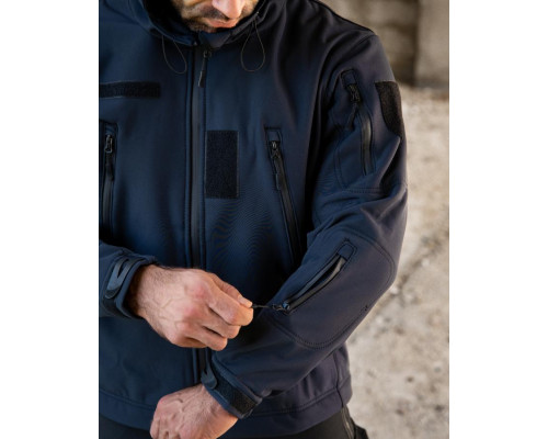 Тактична куртка Softshell MASAD синя