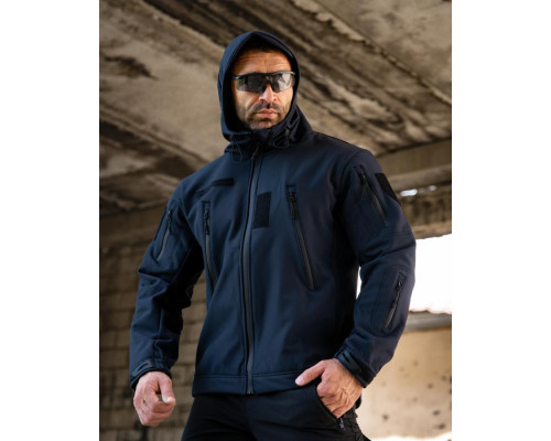 Тактична куртка Softshell MASAD синя