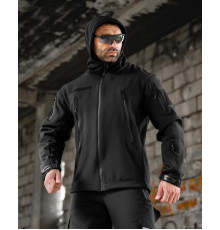 Тактична куртка Softshell MASAD чорна