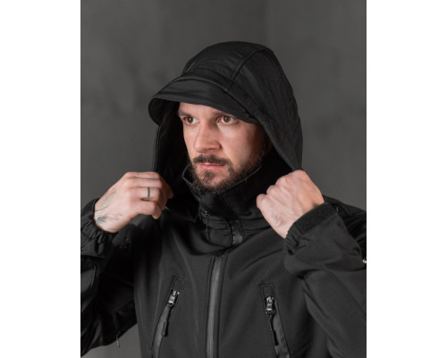 Тактична куртка софтшел Kord second generation black ВТ7804