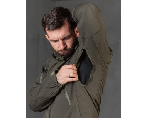 Тактична куртка софтшел Kord second generation oliva ВТ4675