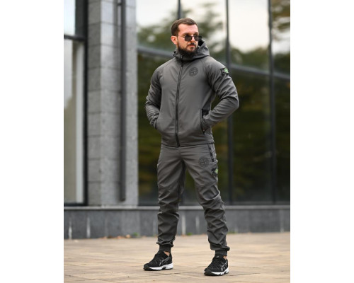 Зимовий костюм Stone island grot grey 4  ВТ68057