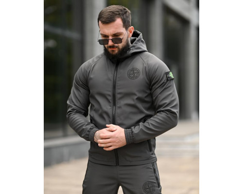 Зимовий костюм Stone island grot grey 4  ВТ68057