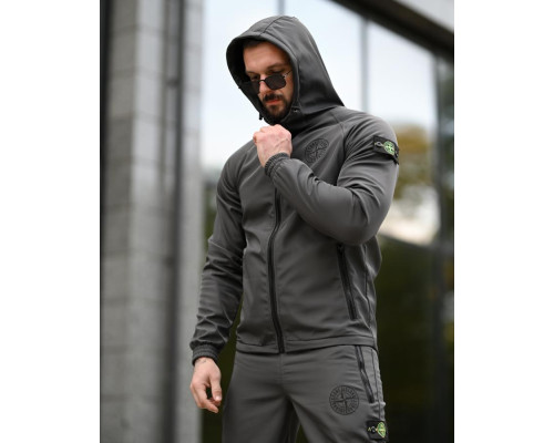 Зимовий костюм Stone island grot grey 4  ВТ68057
