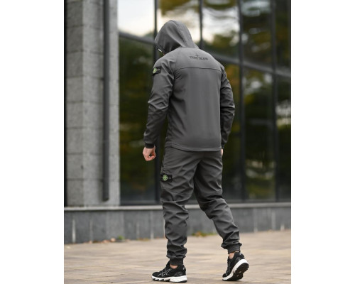 Зимовий костюм Stone island grot grey 4  ВТ68057