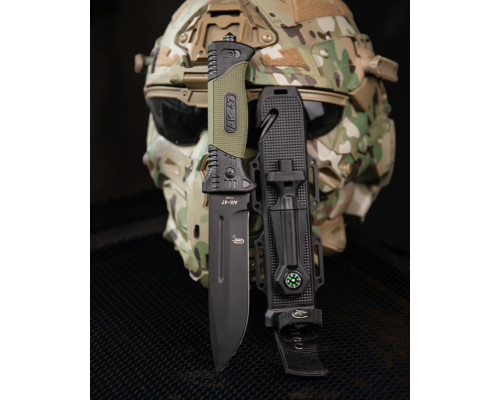 Ніж AK-47 oliva/black ВТ5553