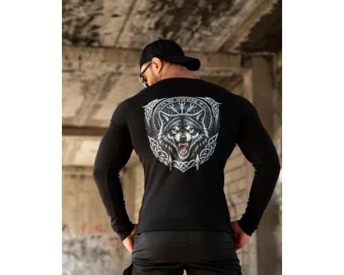 Чоловічий лонгслів на флісі Wolf ВТ5589