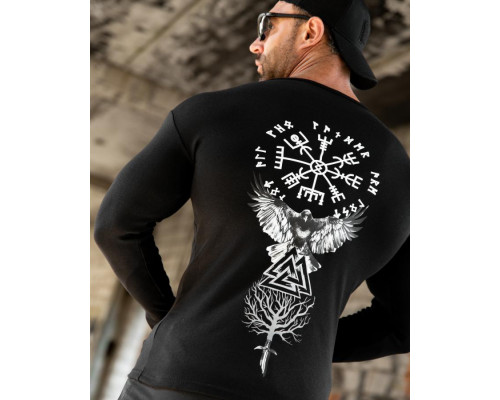 Чоловічий лонгслів на флісі Voron ВТ5591