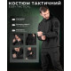 Демісезонний тактичний костюм софшел TIGER чорний ВТ7948