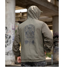 Military-style windbreaker BORN OF WAR Death will wait oliva VT5627