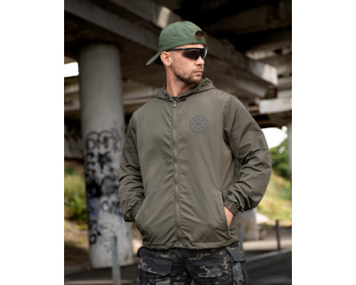 Military-style windbreaker BORN OF WAR Death will wait oliva VT5627