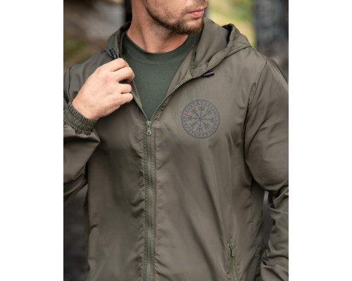 Military-style windbreaker BORN OF WAR Death will wait oliva VT5627