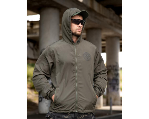 Military-style windbreaker BORN OF WAR Death will wait oliva VT5627