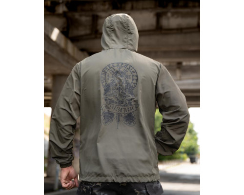 Military-style windbreaker BORN OF WAR Death will wait oliva VT5627