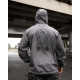 Military style windbreaker BORN OF WAR Death waits grey VT5634