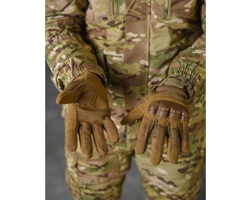 Зимові рукавички Mechanix energy із захисними накладками койот ВТ7557
