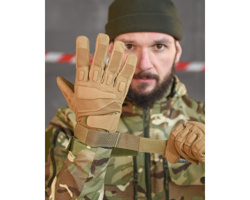 тактичні рукавички standart кайот 4-0!