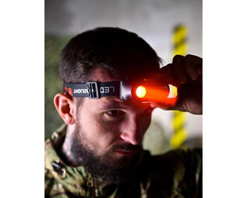 Налобний фонарик BL-1804 з червоним світлом ПП8145