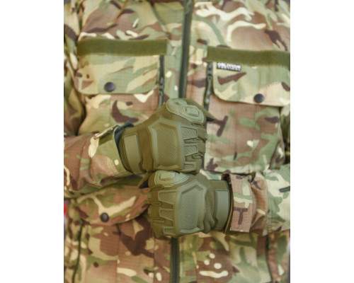 Рукавиці тактичні M-Pact олива ВТ6343